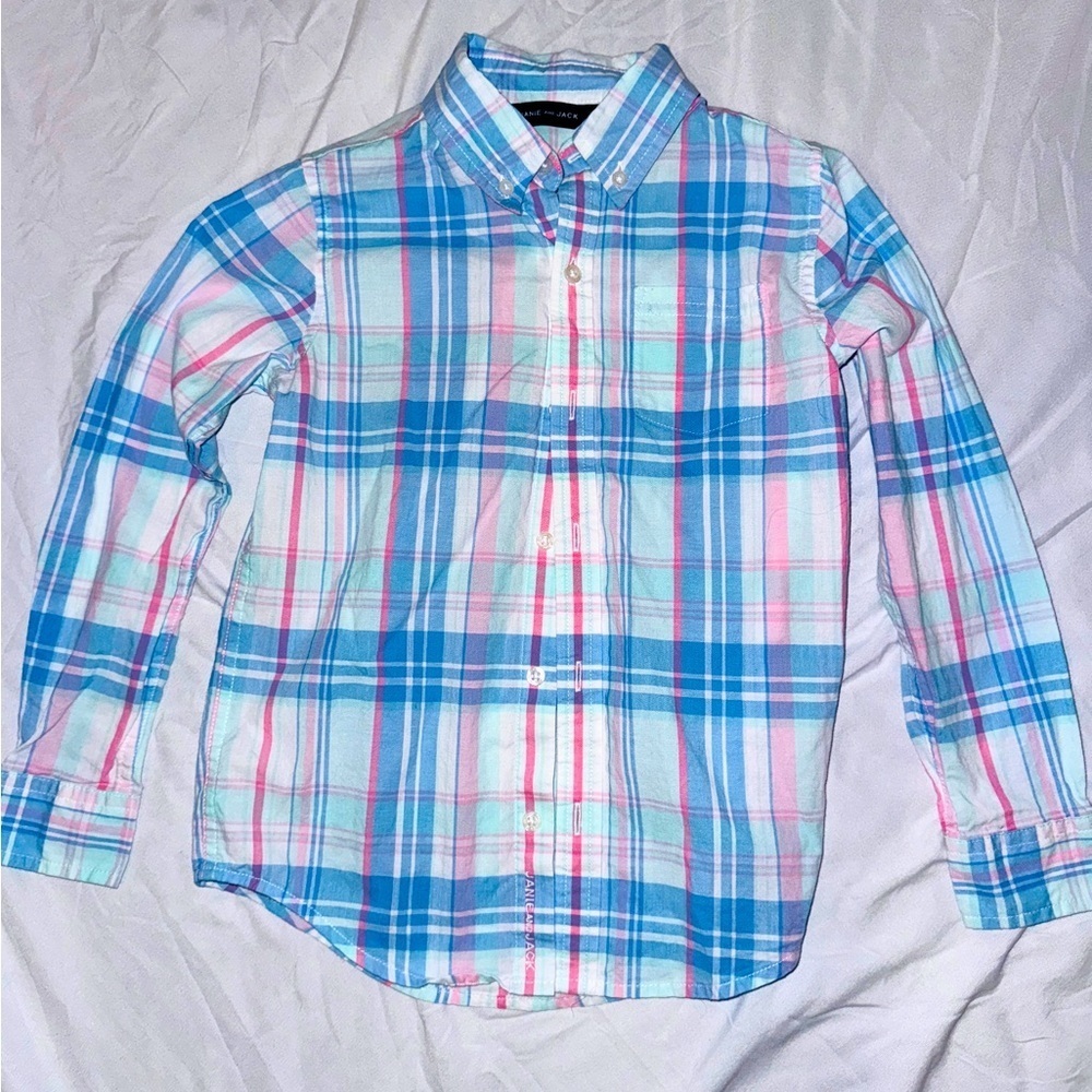 Janie and jack plaid shirt